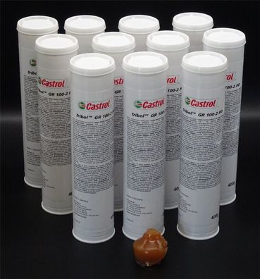 11x 400g Castrol Tribol GR 100-2 PD Hochleistungslagerfett Fett Mehrzweckfett