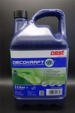5Liter Oest Oecokraft Viertakt-Sonderkraftstoff 4 Takt Geräte Benzin Kraftstoff