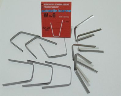 10x Profilschneidemesser 22-28mm W Fix 6 für RC414 RUBBER CUT + Rillfit