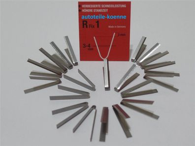 20x Profilschneidemesser 3-4mm R Fix 1 für RC414 RUBBER CUT + Rillfit