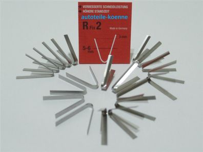 20x Profilschneidemesser 5-6mm R Fix 2 für RC414 RUBBER CUT + Rillfit