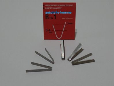 5x Profilschneidemesser 3-4mm R Fix 1 Rubber Cut Rillfit Rillcut Messer