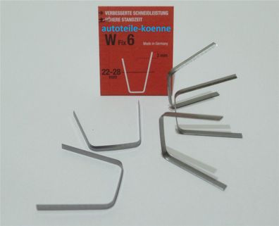 5x Profilschneidemesser 22-28mm W Fix 6 Rubber Cut Rillfit Rillcut Messer