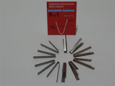10x Profilschneidemesser 3-4mm R Fix 1 Rubber Cut Rillfit Rillcut Messer