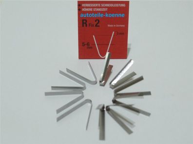 10x Profilschneidemesser 5-6mm R Fix 2 Rubber Cut Rillfit Rillcut Messer