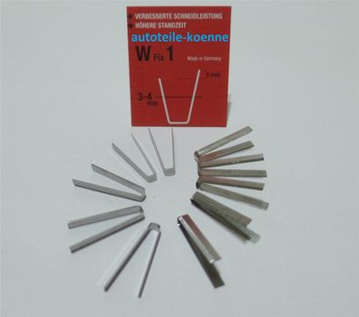 10x Profilschneidemesser 3-4mm W Fix 1 Rubber Cut Rillfit Rillcut Messer