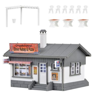 Vollmer 45151 H0 Imbiss-Stand Döner und Piz Spur H0