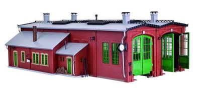 Vollmer 45752 H0 Ringlokschuppen mit Türsch Spur H0