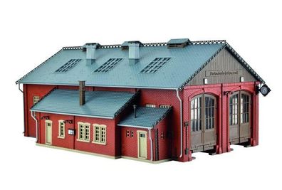 Vollmer 45753 H0 Lokschuppen mit Türschließ Spur H0