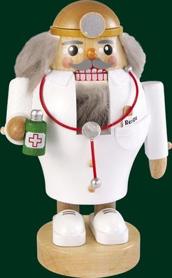 Nussknacker Arzt mit Stethoskop Höhe= 16cm NEU Weihnachten Seiffen Nutcracker Nüs