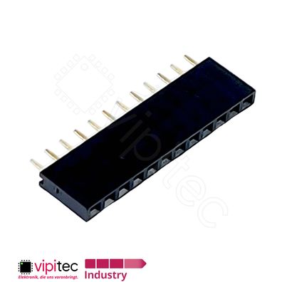12-polige gerade Buchsenleiste | 2.54mm 1x12 Female Single Pin Socket Header