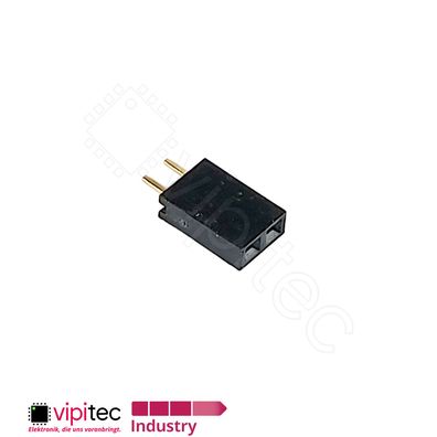 2-polige gerade Buchsenleiste | 2.54mm 1x2 Female Single Pin Socket Header