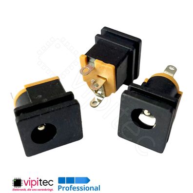 DC-015-2.5 DC Buchse für 5,5x2,5 mm Hohlstecker Lötfahne 6,4x2,5 Barrel Jack