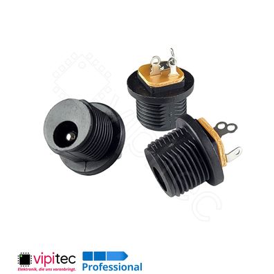 DC-021-2.5A DC Buchse 5,5x2,5 Hohlstecker Lötfahne 5,8x2,5 30V 0,5A Barrel Jack