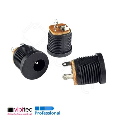 DC-022-2.0A DC Buchse 5,5x2,1 Hohlstecker Lötfahne 6,3x2 30V 0,5A Barrel Jack