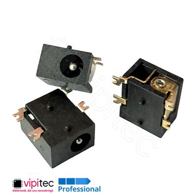 DC-033-1.3A DC Buchse für 3,5x1,35 Hohlstecker SMD 3,9x1,3 30V 0,5A Barrel Jack