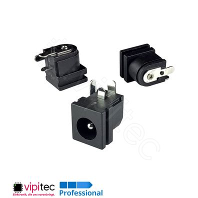 DC-063-2.5A DC Buchse für 5,5x2,5 Hohlstecker THT 7,3x2,5 30V 0,5A Barrel Jack