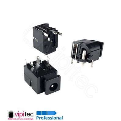 DC-066-1.65A DC Buchse für 4x1,75 Hohlstecker THT 5x1,65 30V 0,5A Barrel Jack