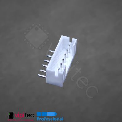JST PH 2.0 1x6 Einbaustecker Gewinkelt THT 6-polig Stiftleiste Pin Header Buchse