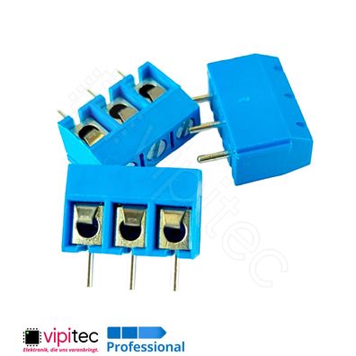 3-polige Printklemme 10A Schraubklemme Anschlussklemme 3 Pin PCB Terminal Block