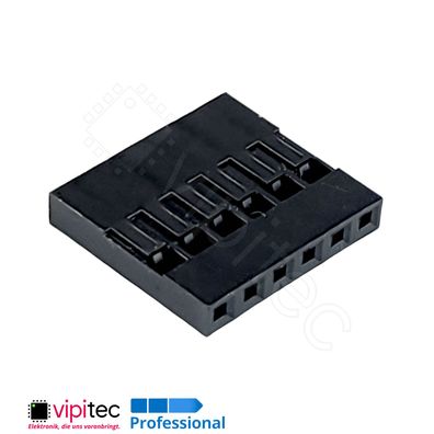 1x6 Gehäuse | 6-polig für Crimpkontakt Dupont Connector Housing Jumper Stecker