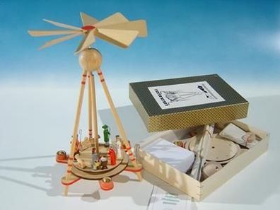 Tischpyramide Stabpyramide Krippe bunt BxHxT 22x34x22cm NEU Holzpyramide Pyramide