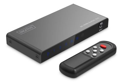 Digitus 3x1 HDMI Switch, 8K/60Hz (4:4:4), HDR, HDCP 2.3