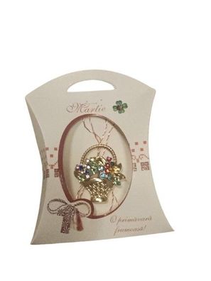 Martisor Floare Märzchen Charm Anhänger als Blumenstrauß mit steine 2522