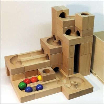 Kugelbahn Im Kasten XL LxBxH = 40 cm x 40 cm x 50 cm NEU Murmelbahn Kullerbahn