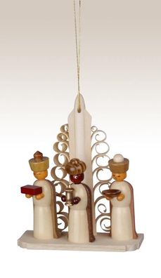 Miniaturfigur Heilige drei Könige natur Höhe=10cm NEU Christbaumschmuck