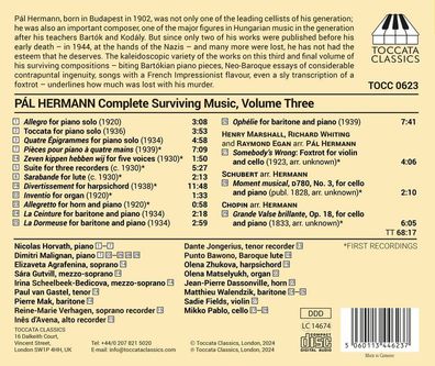 Pal Hermann (1901-1944): Pal Hermann (1901-1944): Complete Sur