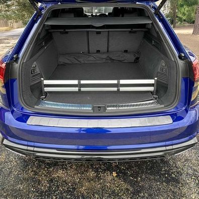 Ladekantenschutz Stoßstangenschutz für VW Touareg 2018-2025 Edelstahl Silber