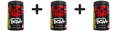3 x Mutant Hardcore BCAA, Watermelon - 390g