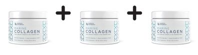 3 x Nordic Naturals Marine Collagen, Strawberry - 150g