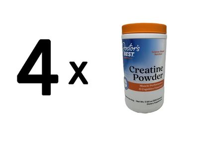 4 x Doctors Best Creatine Powder - 500g