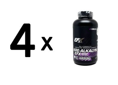 4 x EFX Sports Kre-Alkalyn EFX (Clear Caps) - 240 caps