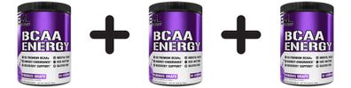 3 x EVLution Nutrition BCAA Energy, Furious Grape (EAN 810167100112) - 303g