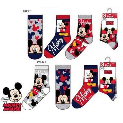 Neu 3 paar Micky Maus Disney Socken Kinder Strümpfe Socken HU0607
