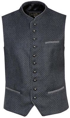 MarJo Trachtenweste Gabriel anthrazit - Größe: 58