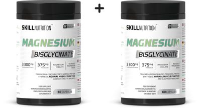 2 x Skill Nutrition Magnesium Bisglycinate - 60 caps