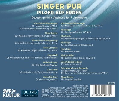 Various: Various: Singer Pur - Pilger auf Erden (Deutsche geis