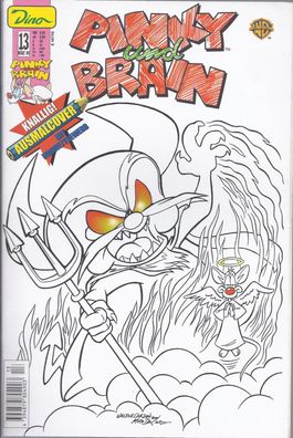 Comic-Heft Pinky und Brain Nr. 13 Ausmal-Cover ungelesene Neuware Z0 Dino-Verlag 2000