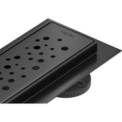 Mexen Flat 360° M12 linearer Duschablauf 100 cm, Schwarz - 1721100-40