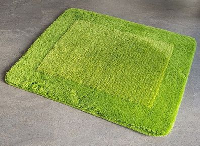 Simply Frisches Kiwi-Grün Badteppich 55x65cm Hochflor 15-25mm