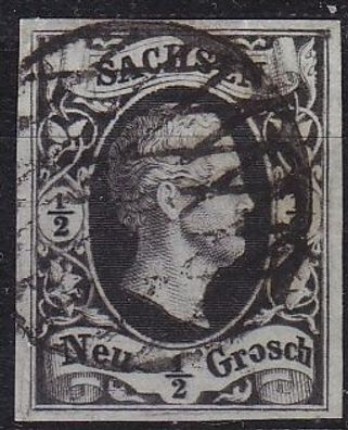 Germany Sachsen [1850] MiNr 0002 a ( O/used ) [01]
