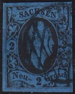 Germany Sachsen [1850] MiNr 0005 ( O/used ) [01]