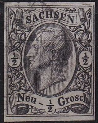 Germany Sachsen [1855] MiNr 0008 ( O/used ) [01]