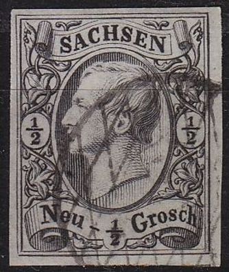 Germany Sachsen [1855] MiNr 0008 ( O/used ) [04]