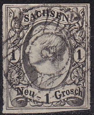 Germany Sachsen [1855] MiNr 0009 ( O/used ) [01]