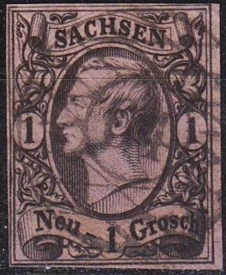 Germany Sachsen [1855] MiNr 0009 ( O/used ) [03]